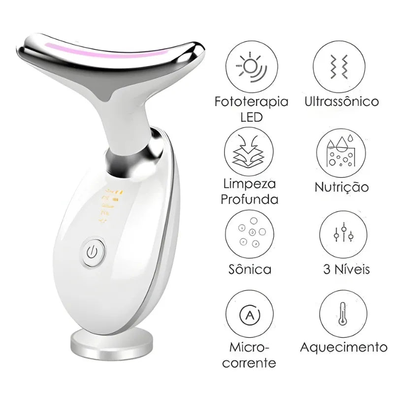 Massageador Facial Anti-Idade – Pele Firme e Jovem | Oferta Leve 2