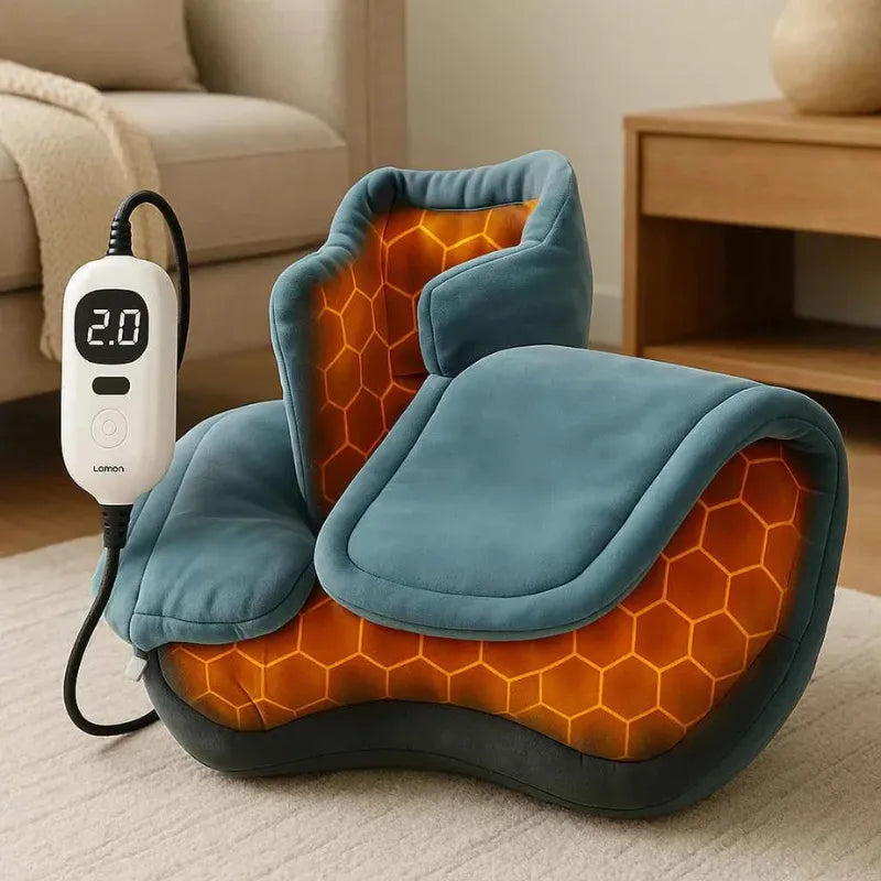 Manta Cervical com Aquecimento – Relaxamento para Pescoço e Ombros