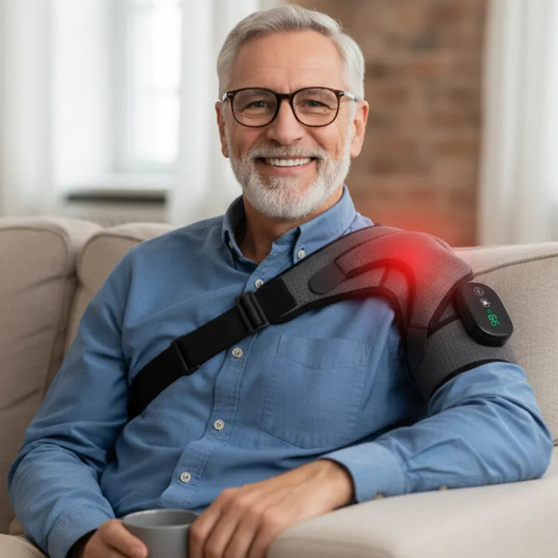 Massageador de Ombro com Aquecimento – Elimine Dor e Tensão em Minutos