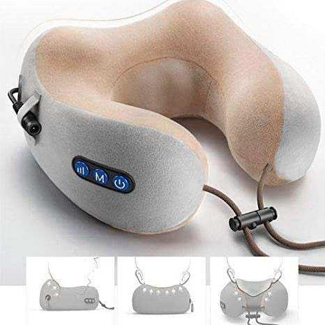 Almofada Massageadora de Pescoço Elétrica Recarregável
