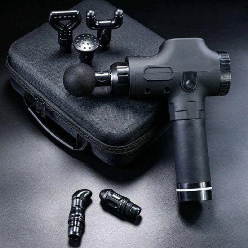 Pistola Massageadora Profissional – Alívio Muscular Profundo em Minutos