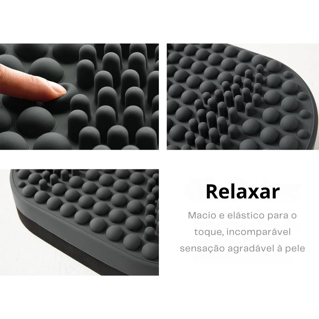 Descanso Massageador Ergonômico para Pés com Estimulação por Acupressão
