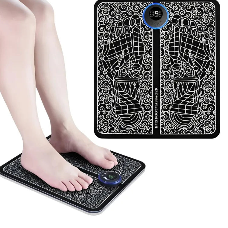 Massageador EMS para Pés – Elimine Dor, Inchaço e Cansaço em Minutos