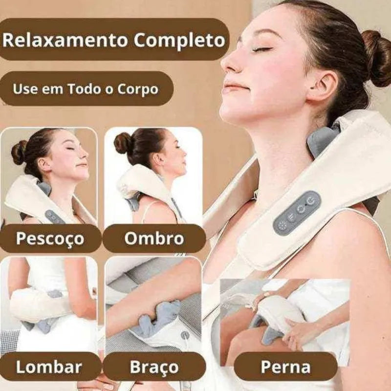 Massageador Elétrico Shiatsu – Relaxamento Profissional em Casa