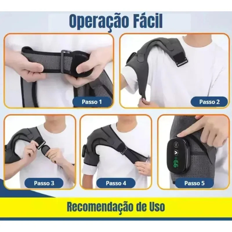 Massageador de Ombro com Aquecimento – Elimine Dor e Tensão em Minutos