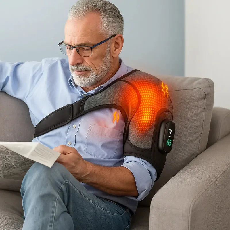 Massageador de Ombro com Aquecimento – Elimine Dor e Tensão em Minutos