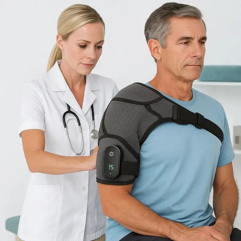 Massageador de Ombro com Aquecimento – Elimine Dor e Tensão em Minutos