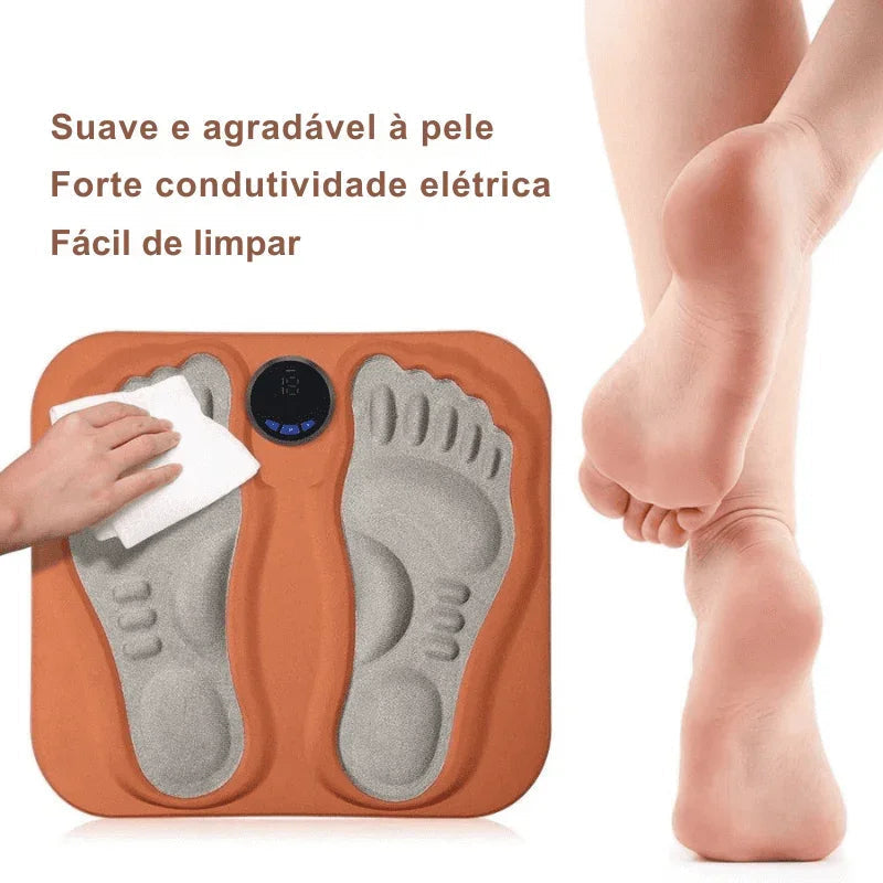 Almofada de Massagem Inteligente para Pés - Relaxamento e Circulação