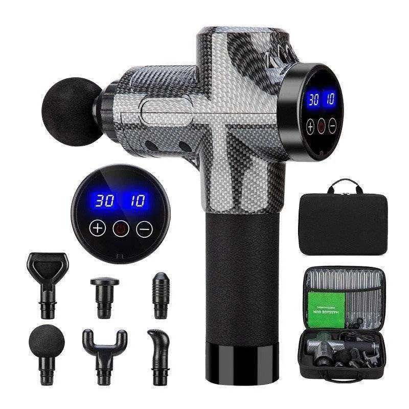 Pistola Massageadora Profissional – Alívio Muscular Profundo em Minutos